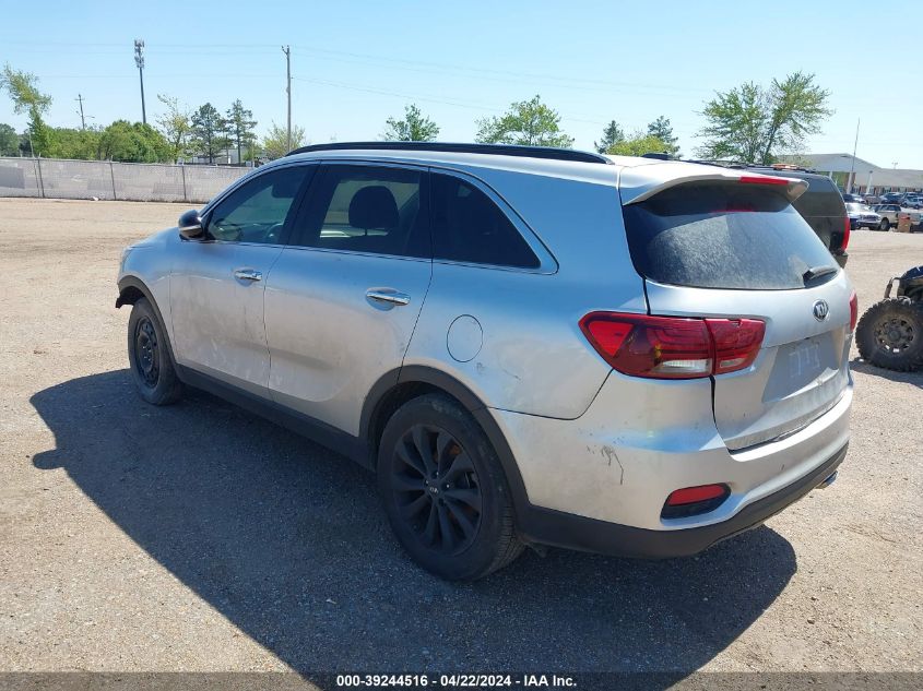 2019 Kia Sorento 3.3L S VIN: 5XYPG4A53KG594303 Lot: 39244516