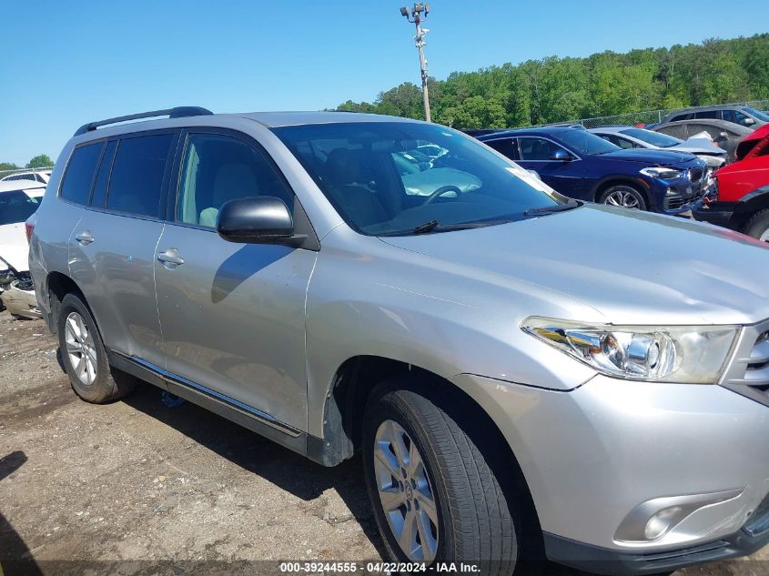 2012 Toyota Highlander Base V6 VIN: 5TDZK3EH0CS088244 Lot: 39244555