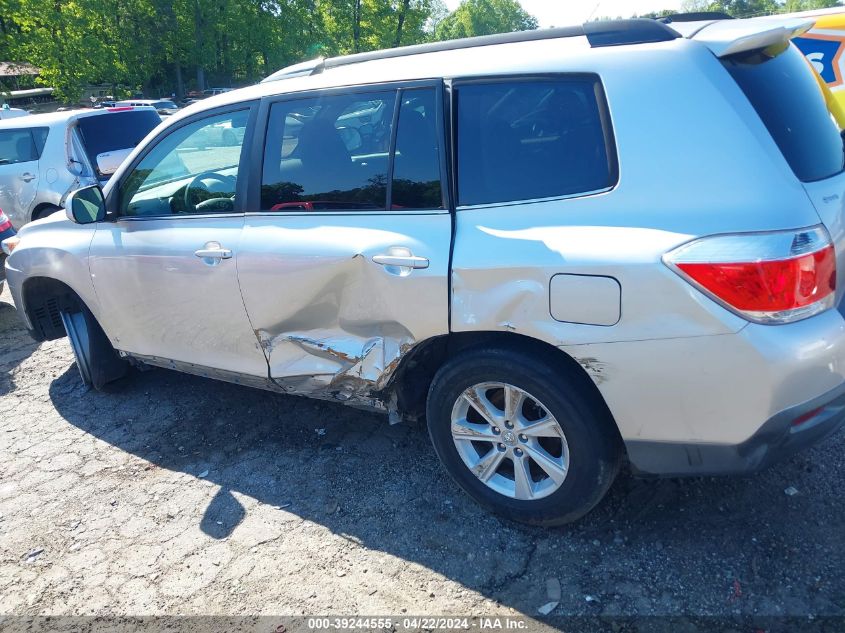 2012 Toyota Highlander Base V6 VIN: 5TDZK3EH0CS088244 Lot: 39244555