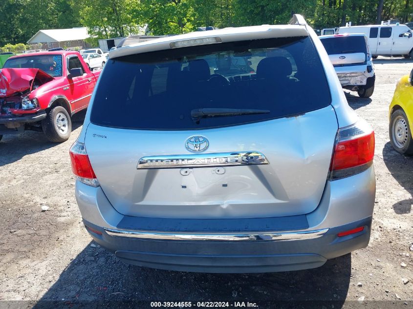 2012 Toyota Highlander Base V6 VIN: 5TDZK3EH0CS088244 Lot: 39244555