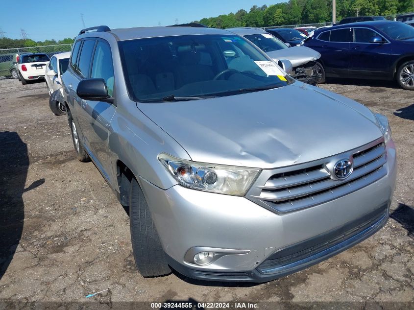 2012 Toyota Highlander Base V6 VIN: 5TDZK3EH0CS088244 Lot: 39244555