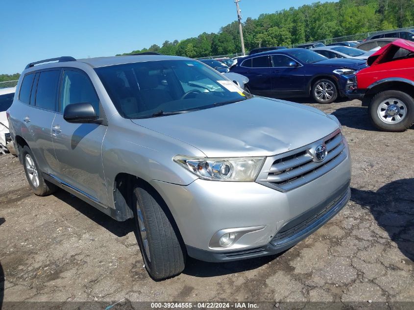 2012 Toyota Highlander Base V6 VIN: 5TDZK3EH0CS088244 Lot: 39244555
