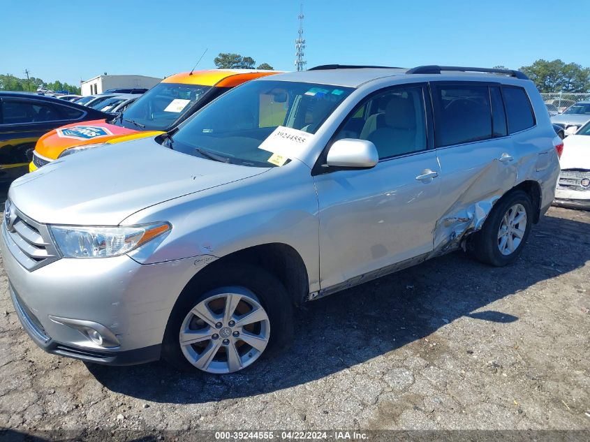 2012 Toyota Highlander Base V6 VIN: 5TDZK3EH0CS088244 Lot: 39244555