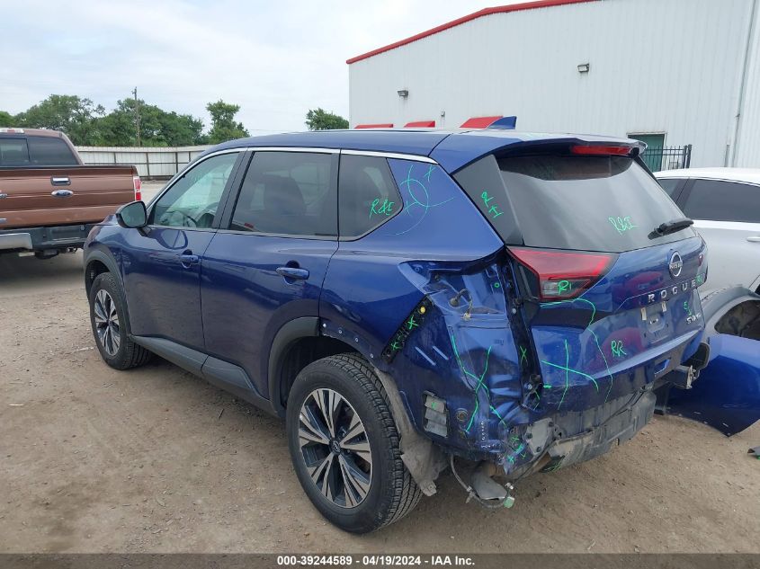 2022 Nissan Rogue Sv Intelligent Awd VIN: 5N1BT3BB9NC695645 Lot: 39244589