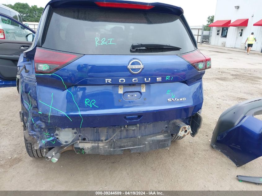 2022 Nissan Rogue Sv Intelligent Awd VIN: 5N1BT3BB9NC695645 Lot: 39244589