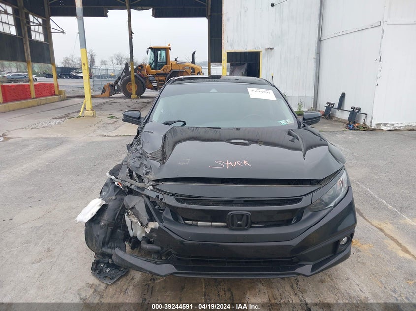 VIN 19XFC1F32ME207687 2021 HONDA CIVIC EX