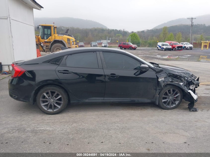 VIN 19XFC1F32ME207687 2021 HONDA CIVIC EX