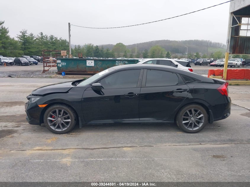 VIN 19XFC1F32ME207687 2021 HONDA CIVIC EX