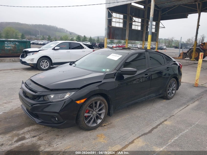 VIN 19XFC1F32ME207687 2021 HONDA CIVIC EX