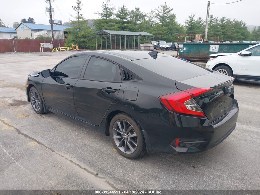 VIN 19XFC1F32ME207687 2021 HONDA CIVIC EX
