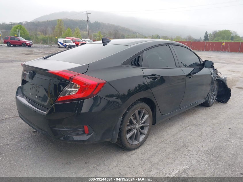 VIN 19XFC1F32ME207687 2021 HONDA CIVIC EX