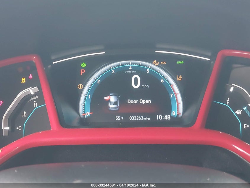 VIN 19XFC1F32ME207687 2021 HONDA CIVIC EX