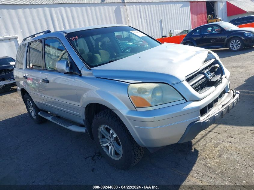 2005 Honda Pilot Ex VIN: 2HKYF184X5H524815 Lot: 39244603