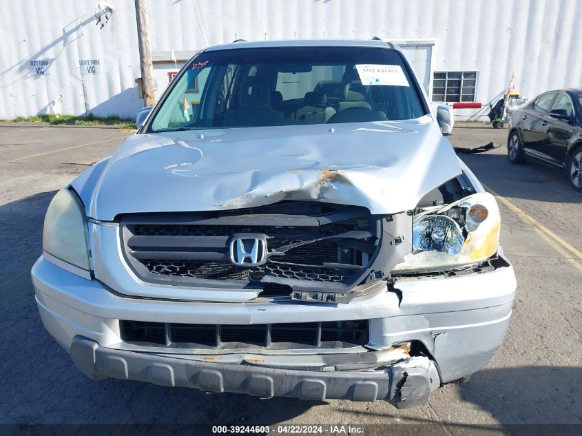 2005 Honda Pilot Ex VIN: 2HKYF184X5H524815 Lot: 39244603