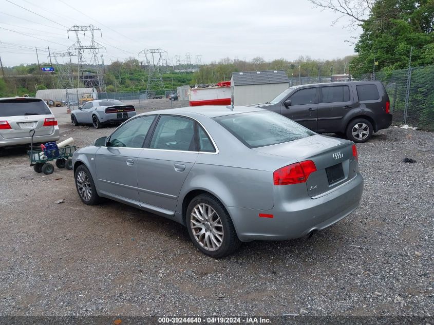 WAUDF78E68A156216 | 2008 AUDI A4