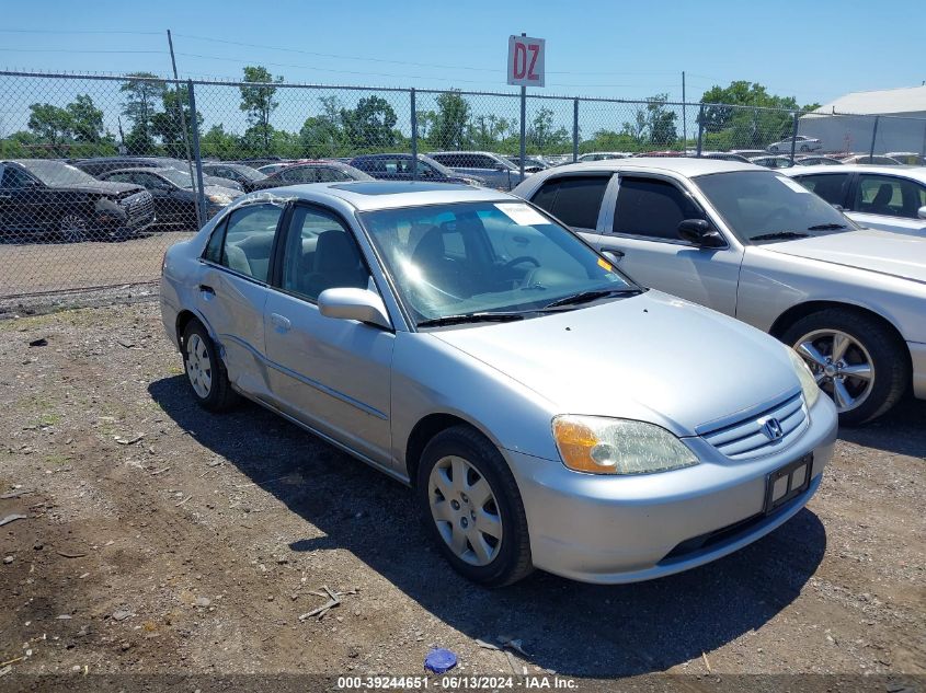 2002 Honda Civic Ex VIN: 2HGES26782H519829 Lot: 39244651