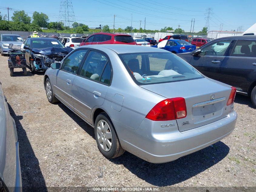 2002 Honda Civic Ex VIN: 2HGES26782H519829 Lot: 39244651