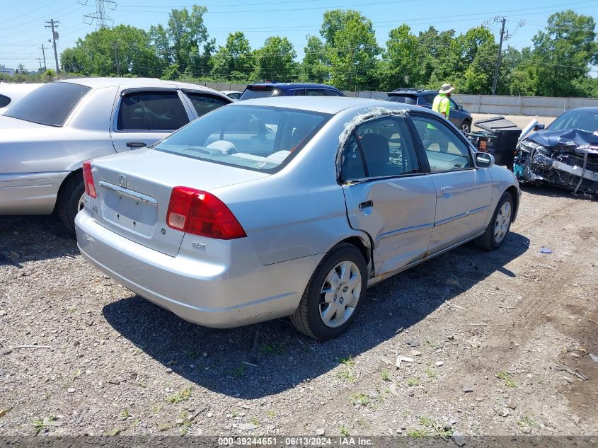 2002 Honda Civic Ex VIN: 2HGES26782H519829 Lot: 39244651