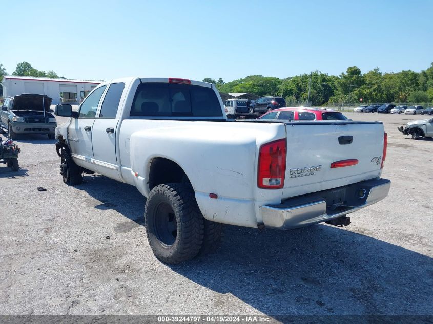 2004 Dodge Ram 3500 Slt/Laramie VIN: 3D7MU48CX4G231961 Lot: 39244797