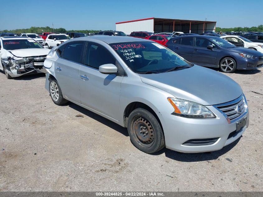 2013 Nissan Sentra S VIN: 3N1AB7AP0DL725385 Lot: 39244825