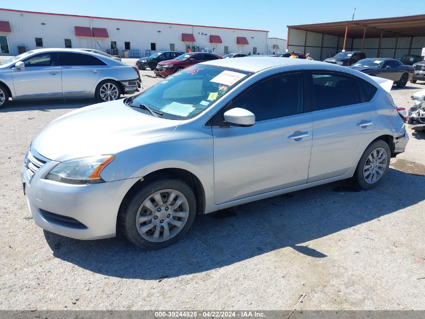 2013 Nissan Sentra S VIN: 3N1AB7AP0DL725385 Lot: 39244825