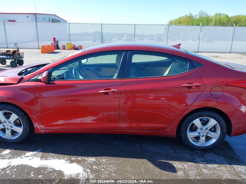 2013 Hyundai Elantra Gls VIN: 5NPDH4AE3DH383517 Lot: 46514604