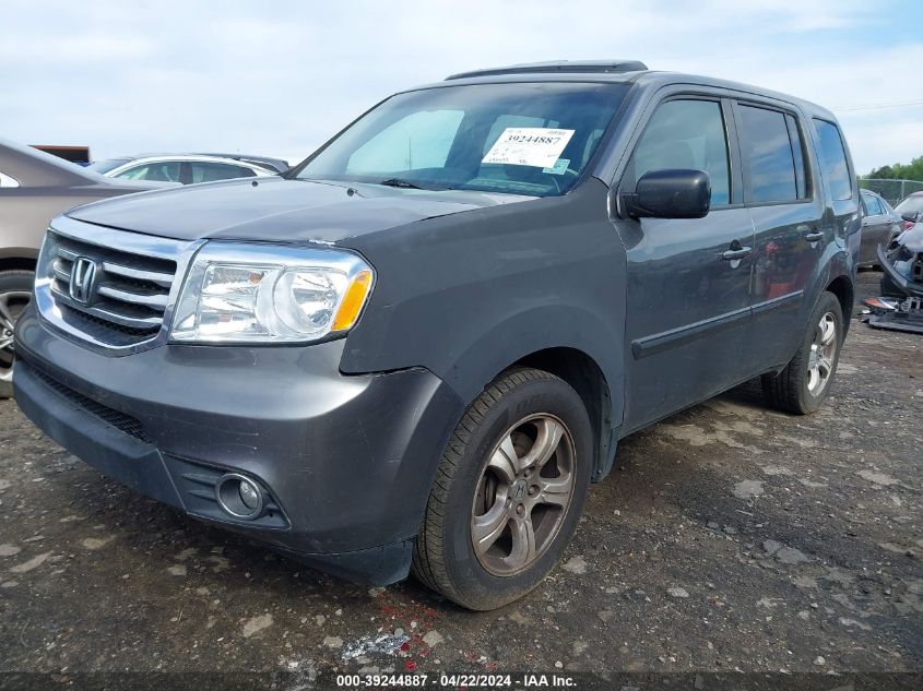 2013 Honda Pilot Ex-L VIN: 5FNYF3H55DB035918 Lot: 50140344