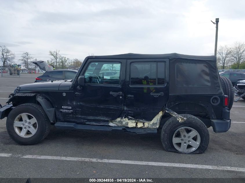 2016 Jeep Wrangler Unlimited Sport VIN: 1C4BJWDG7GL115882 Lot: 39244935