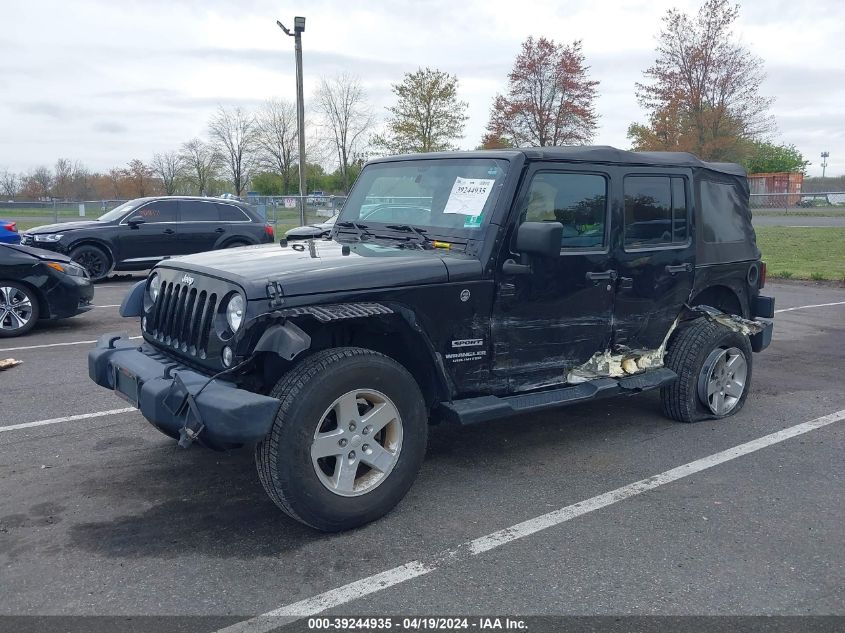 2016 Jeep Wrangler Unlimited Sport VIN: 1C4BJWDG7GL115882 Lot: 39244935