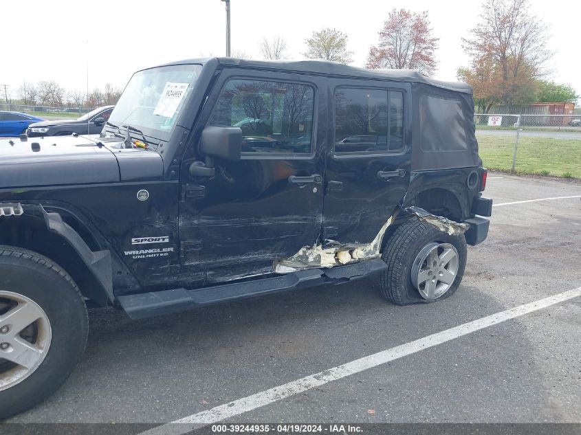 2016 Jeep Wrangler Unlimited Sport VIN: 1C4BJWDG7GL115882 Lot: 39244935