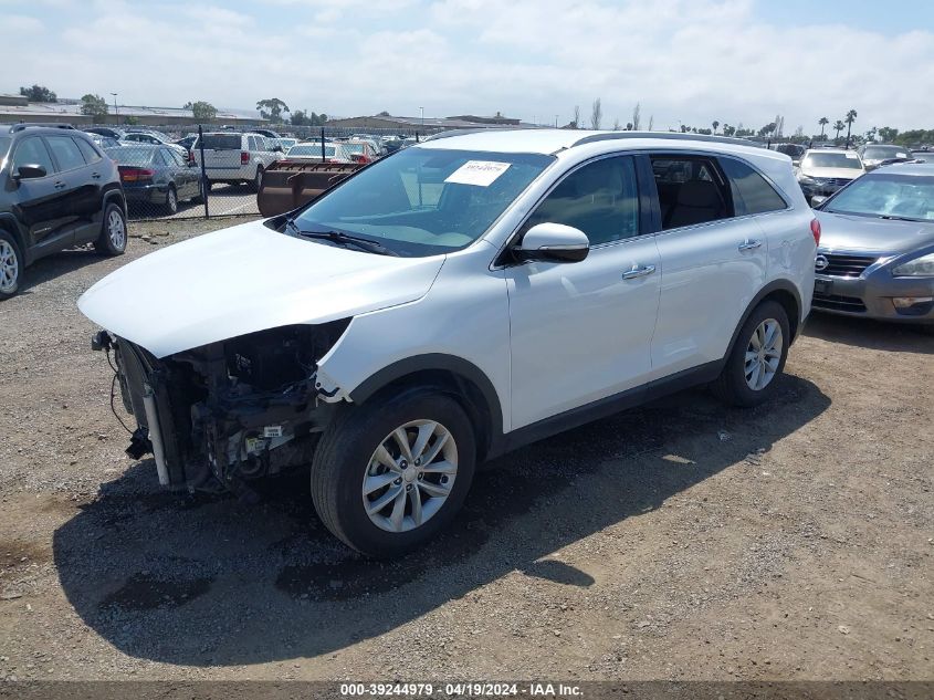 2018 Kia Sorento 2.4L Lx VIN: 5XYPG4A39JG339443 Lot: 39244979