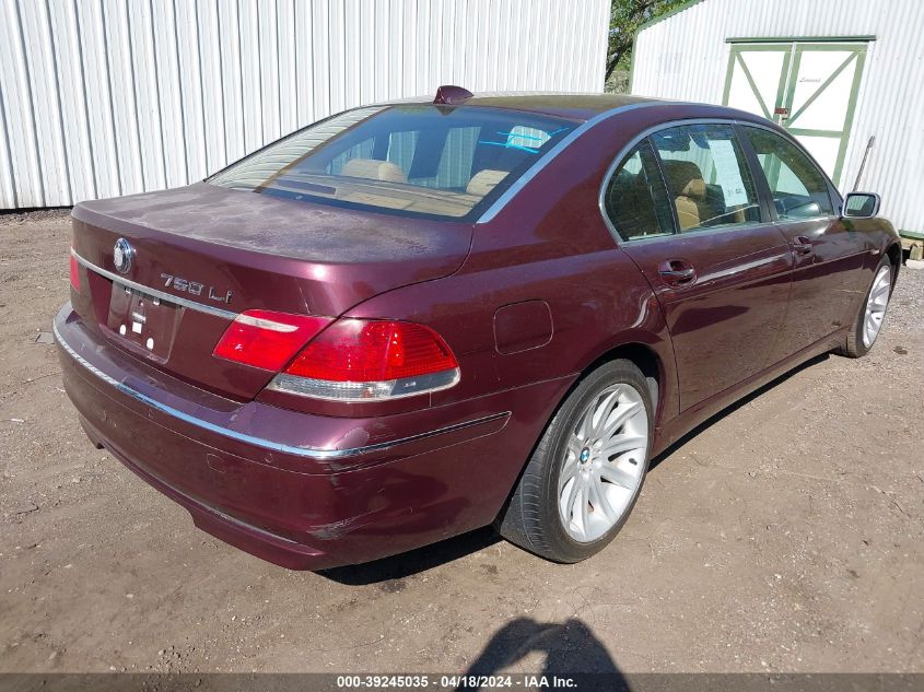 WBAHN83506DT27801 | 2006 BMW 750LI