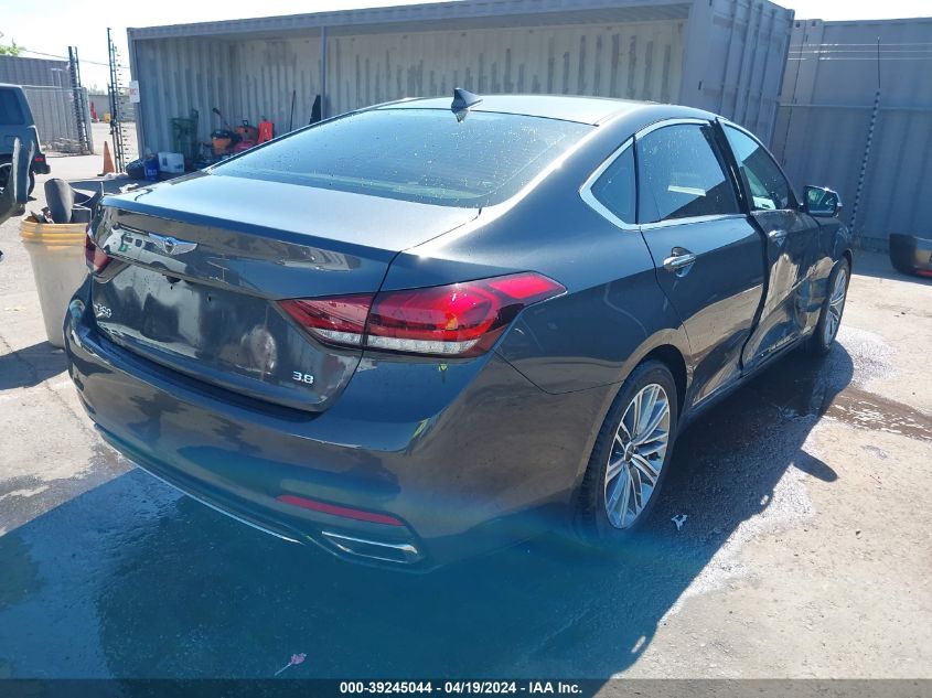 2018 Genesis G80 3.8 VIN: KMHGN4JEXJU243760 Lot: 39245044