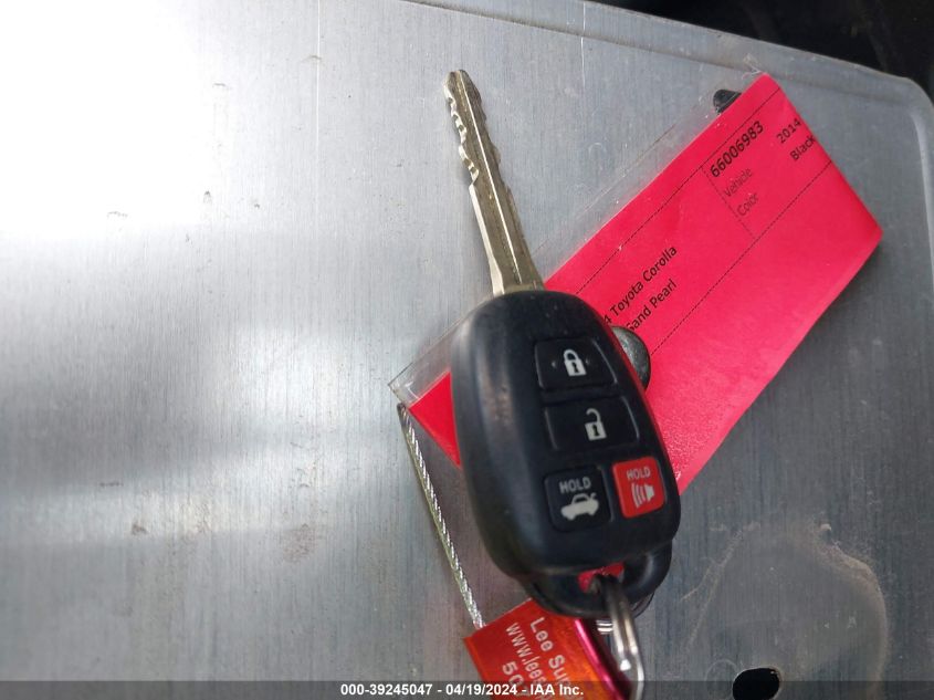 2014 Toyota Corolla Le VIN: 2T1BURHEXEC092720 Lot: 39245047