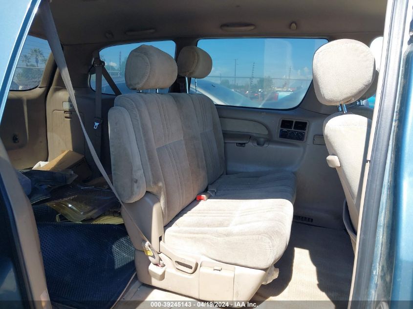 2000 Toyota Sienna Ce VIN: 4T3GF19CXYU250062 Lot: 39245143