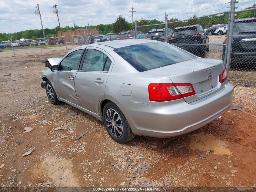 2012 Mitsubishi Galant Es/Se VIN: 04A32B3FF6CE01398 Lot: 39245183