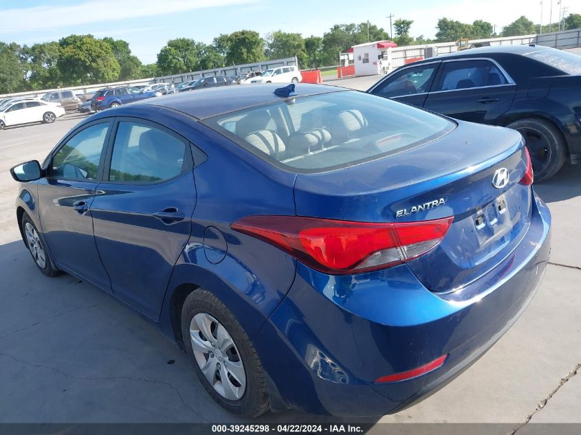 2016 Hyundai Elantra Se VIN: 5NPDH4AE8GH796408 Lot: 39245298