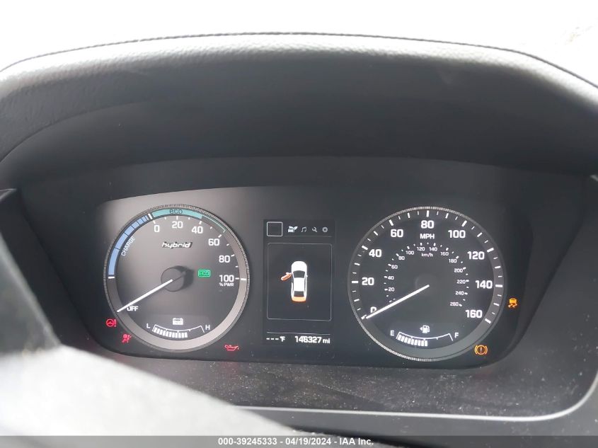 2017 Hyundai Sonata Hybrid Se VIN: KMHE24L14HA060425 Lot: 39245333