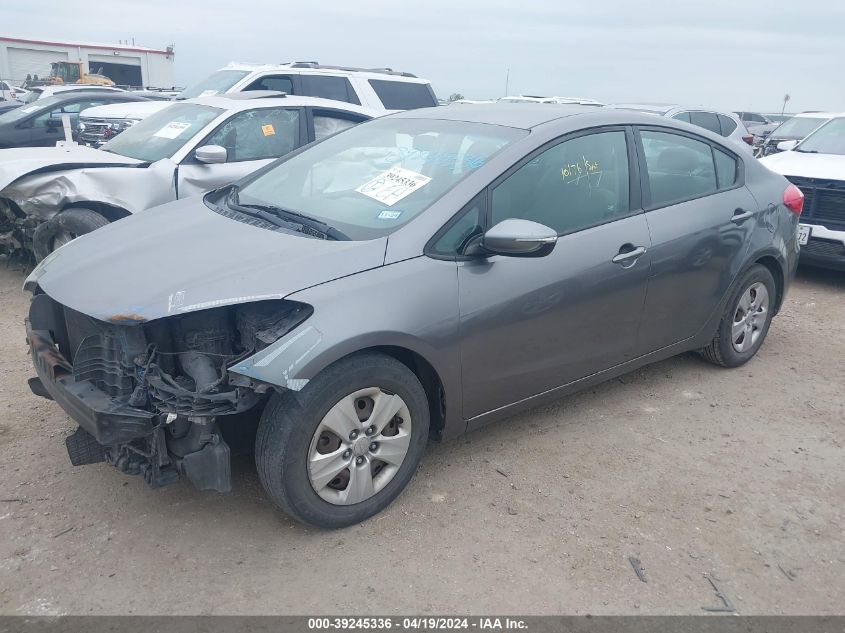 KNAFX4A60G5527093 2016 KIA FORTE - Image 2