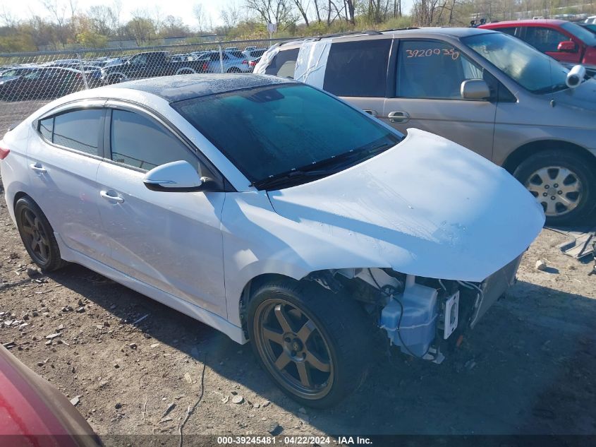 2018 Hyundai Elantra Sport VIN: KMHD04LB3JU480000 Lot: 36752874