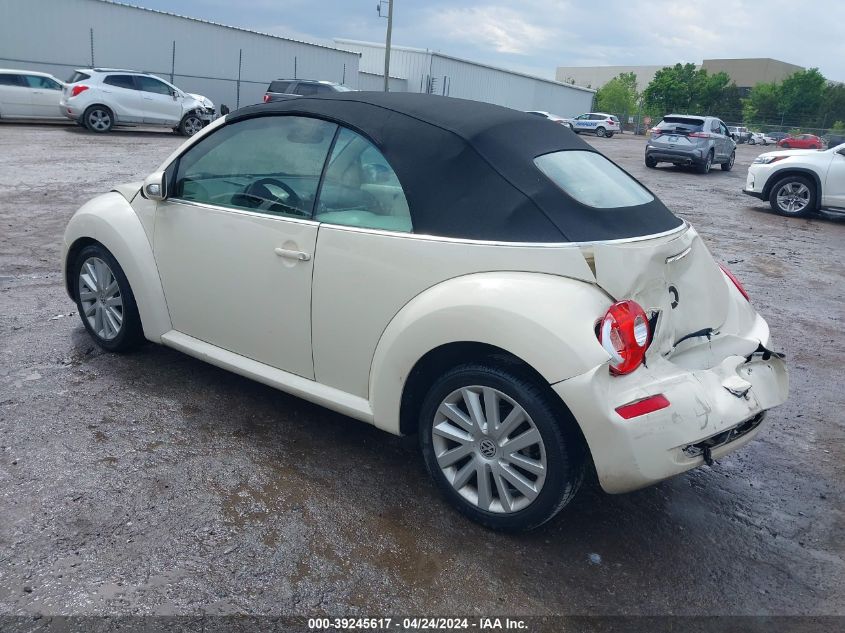 2009 Volkswagen New Beetle 2.5L VIN: 3VWRF31Y89M406255 Lot: 39245617