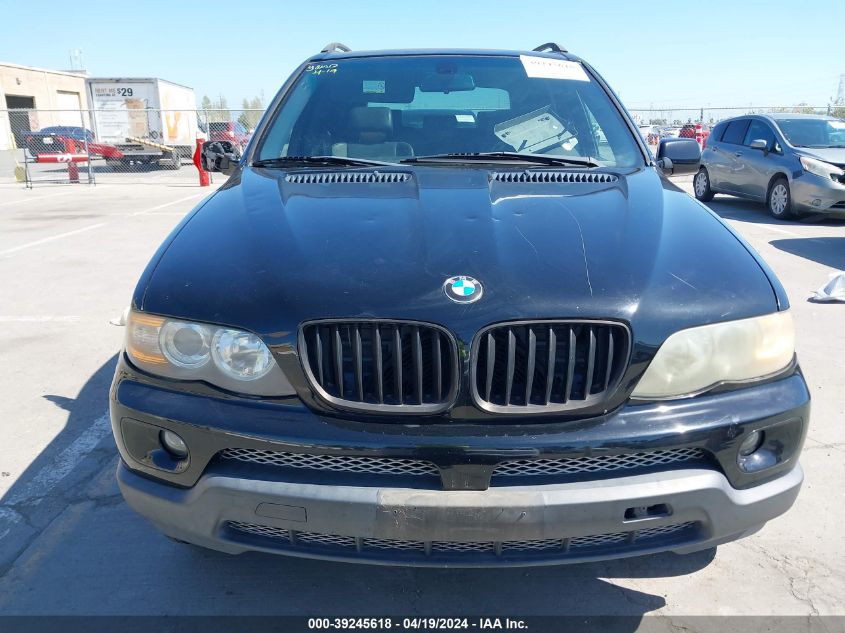 2004 BMW X5 3.0I VIN: 5UXFA13534LU41175 Lot: 39245618