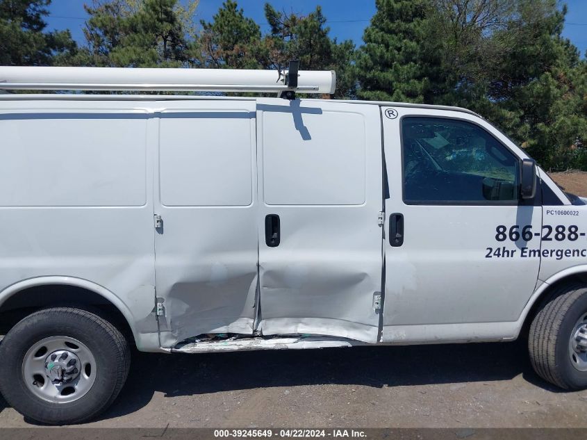 2019 Chevrolet Express 2500 Work Van VIN: 1GCWGAFP4K1273942 Lot: 39245649