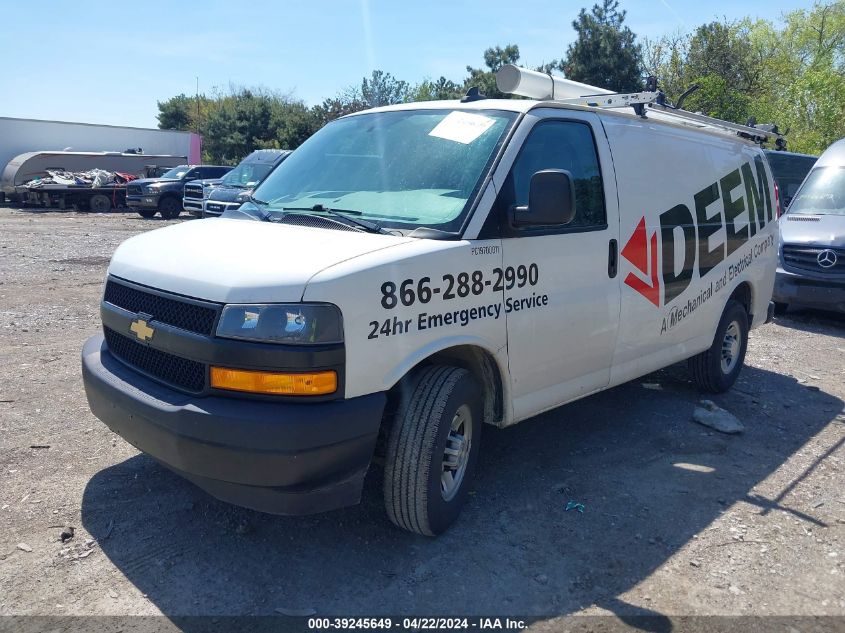 2019 Chevrolet Express 2500 Work Van VIN: 1GCWGAFP4K1273942 Lot: 39245649