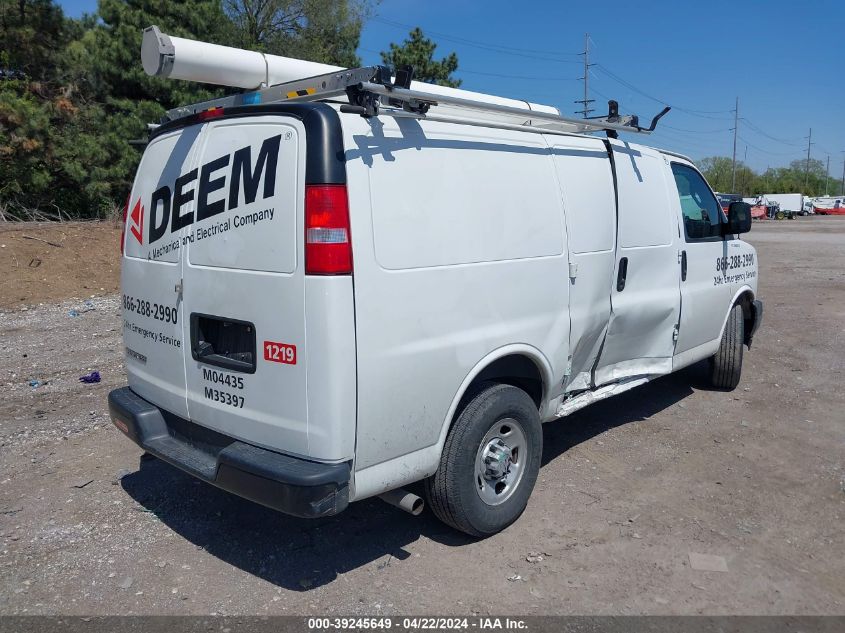 2019 Chevrolet Express 2500 Work Van VIN: 1GCWGAFP4K1273942 Lot: 39245649