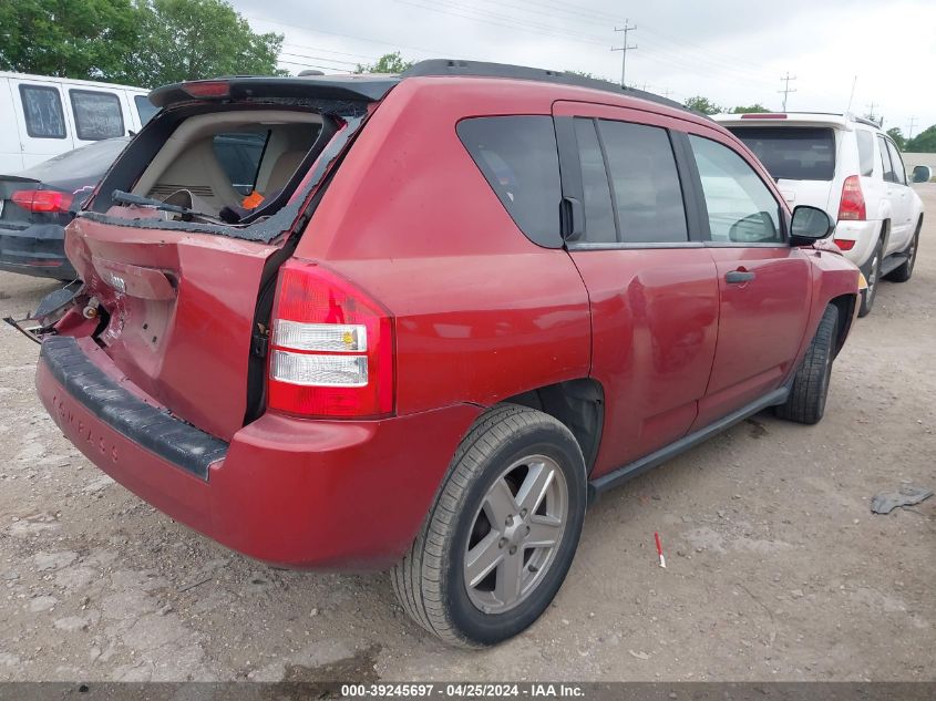 2007 Jeep Compass Sport VIN: 1J8FT47W97D359782 Lot: 39245697