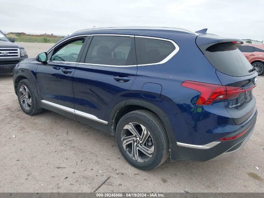 2022 Hyundai Santa Fe Sel VIN: 5NMS24AJ4NH451960 Lot: 39245860
