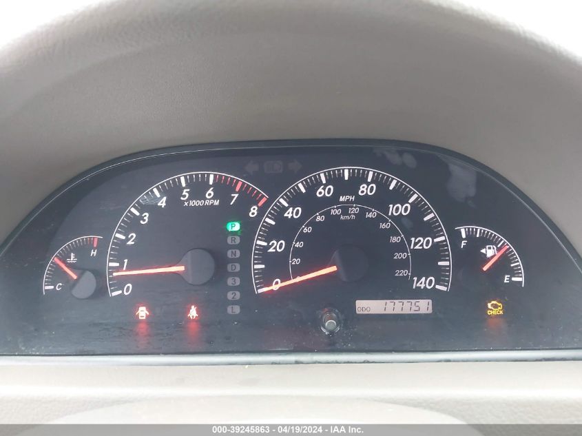 2005 Toyota Camry Le V6 VIN: 4T1BF32KX5U601418 Lot: 39245863