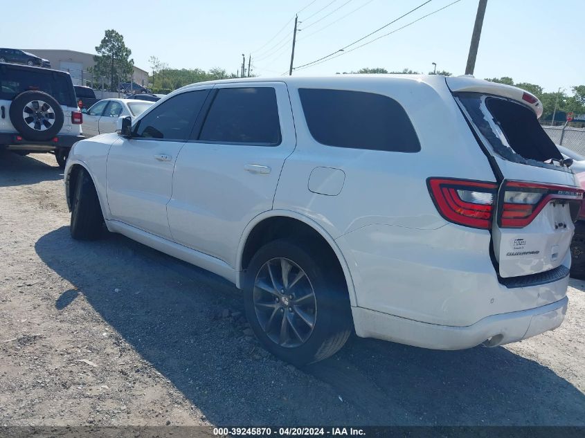 2017 Dodge Durango Gt Rwd VIN: 1C4RDHDG4HC796635 Lot: 39245870