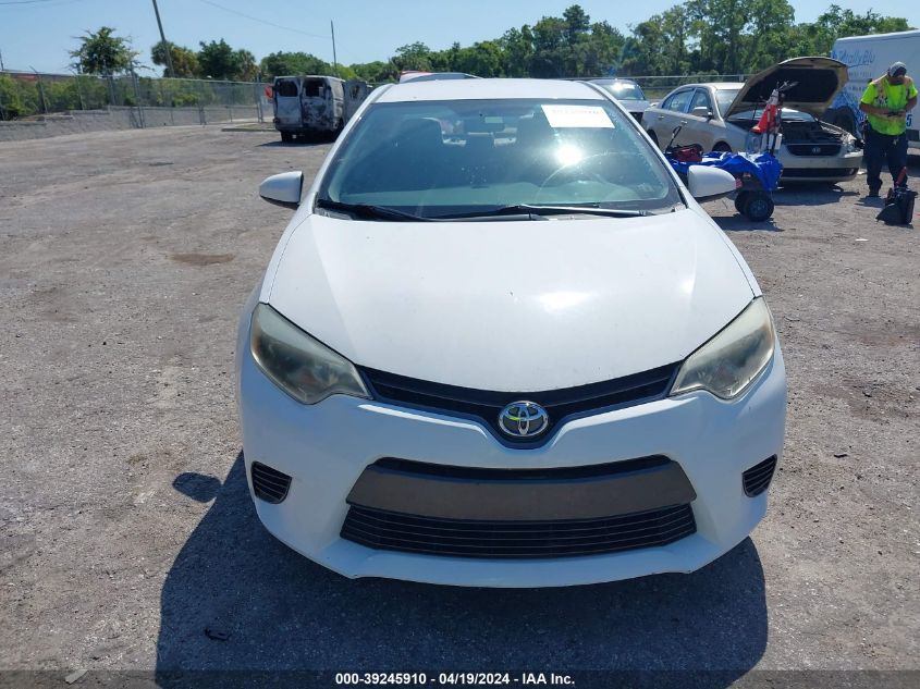 2016 Toyota Corolla Le VIN: 5YFBURHE2GP370254 Lot: 39245910